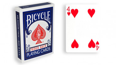 Force Deck - Blau - Herz 4 - Bicycle Forcierspiel - Forcing Cards - Forcierkarten