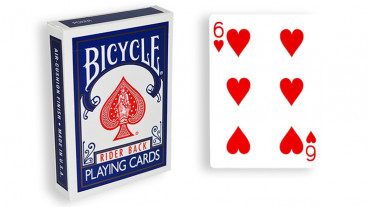 Force Deck - Blau - Herz 6 - Bicycle Forcierspiel - Forcing Cards - Forcierkarten