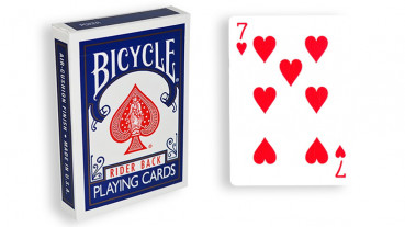 Force Deck - Blau - Herz 7 - Bicycle Forcierspiel - Forcing Cards - Forcierkarten