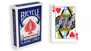 Force Deck - Blau - Herz Dame - Bicycle Forcierspiel - Forcing Cards - Forcierkarten