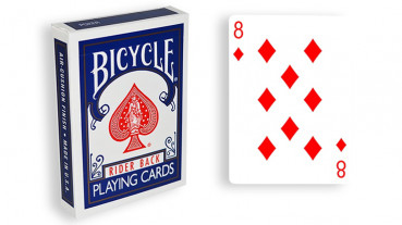 Force Deck - Blau - Karo 8 - Bicycle Forcierspiel - Forcing Cards - Forcierkarten