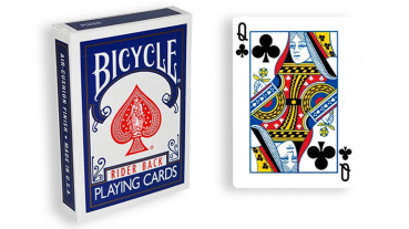 Force Deck - Blau - Kreuz Dame - Bicycle Forcierspiel - Forcing Cards - Forcierkarten