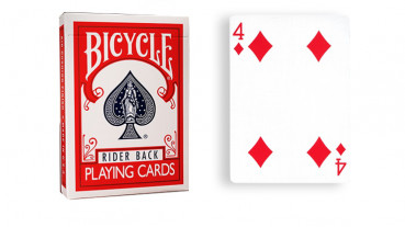 Force Deck - Rot - Karo 4 - Bicycle Forcierspiel - Forcing Cards - Forcierkarten