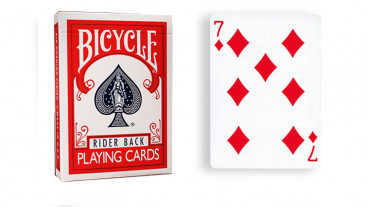 Force Deck - Rot - Karo 7 - Bicycle Forcierspiel - Forcing Cards - Forcierkarten