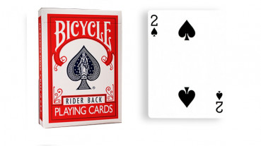 Force Deck - Rot - Pik 2 - Bicycle Forcierspiel - Forcing Cards - Forcierkarten