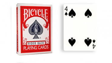Force Deck - Rot - Pik 4 - Bicycle Forcierspiel - Forcing Cards - Forcierkarten