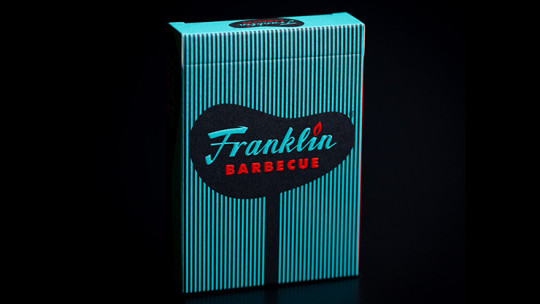 FRANKLIN BBQ RETRO BLACK PLAYING CARDS