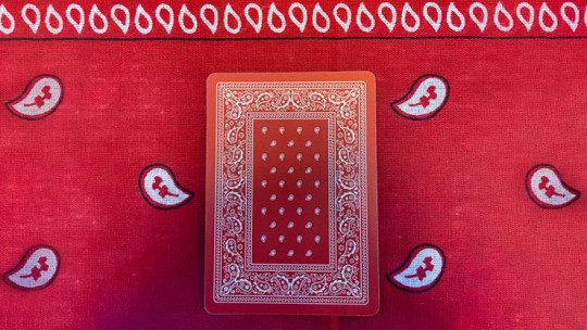 Gilded Bicycle Bandana (Red) - Pokerdeck