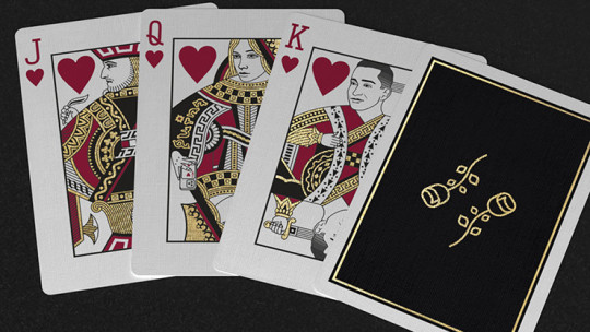 Gold Foil Black Roses Casino - Pokerdeck
