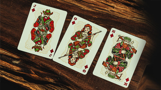 Preview: Gunslingers Poker (Red) - Pokerdeck