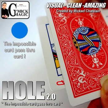 HOLE 2.0 by Mickael Chatelain - Blau - Kartentrick