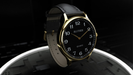 Infinity Watch V3 by Bluether Magic - PEN Version - Gold Case - Black Dial