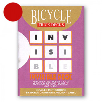 Invisible Deck Bicycle 809 Mandolin - Rot - Zaubertrick
