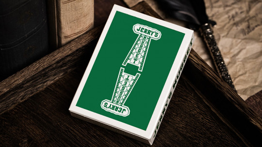Jerry's Nugget (Felt Green) Marked Monotone - Pokerdeck - Markiertes Kartenspiel