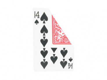 Jumbo Gaff Card - (14 of Spades / Pik 14) - Bicycle