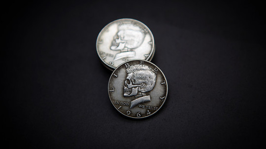 KENNEDY SKULL HEAD COIN by Men Zi Magic