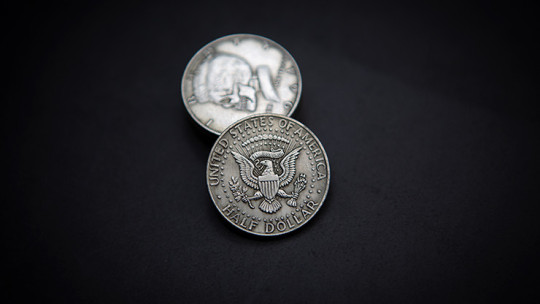 KENNEDY SKULL HEAD COIN by Men Zi Magic