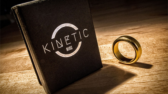 Kinetic PK Ring (Gold) Beveled size 10 (20mm) by Jim Trainer - PK Ring - Magnetring