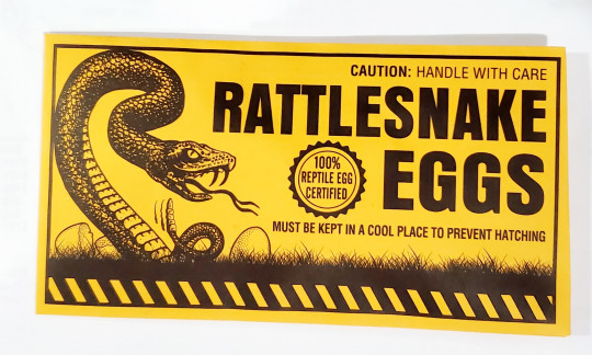 Klapperschlangen Eier - Scherz Kuvert - Rattlesnake Eggs - Streich Umschlag - Gag Geschenk