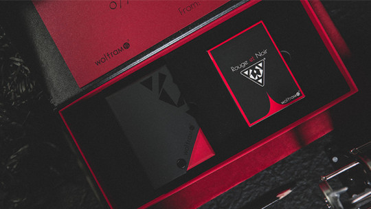 Limited Edition Wolfram V2 Rouge et Noir Collection Set - Pokerdeck