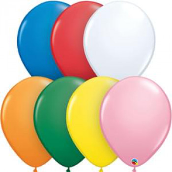 Luftballons Qualatex Rund mit Weiß - 40,5 cm - 50 Stück