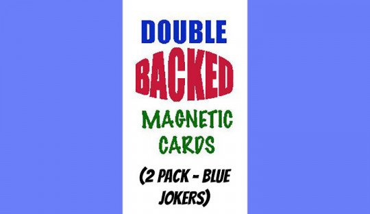 Magnetic Cards (2 pack/Blue Jokers) by Chazpro Magic - Magnetkarten