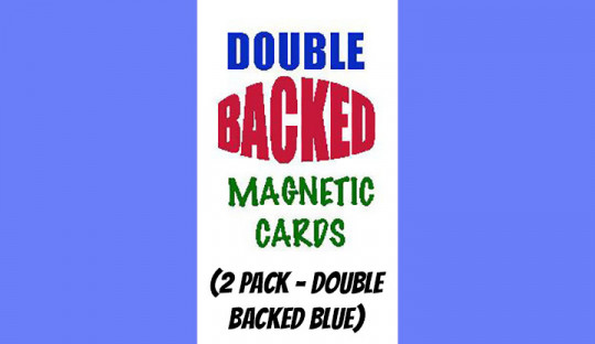 Magnetic Cards (2 pack/double back blue) by Chazpro Magic - Magnetkarten