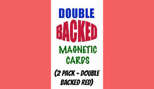 Magnetic Cards (2 pack/double back red) by Chazpro Magic - Magnetkarten