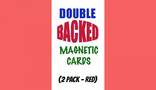 Magnetic Cards (2 pack/Red) by Chazpro Magic - Magnetkarten