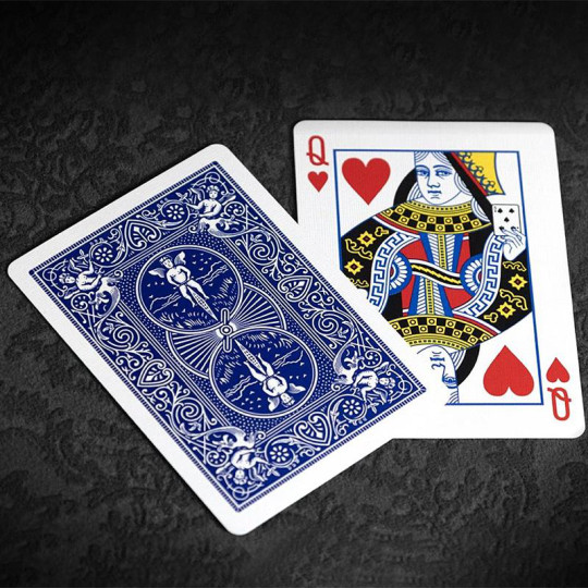 Preview: Marked Bicycle Rider Back Playing Cards  2nd ed. - Blue (marked)