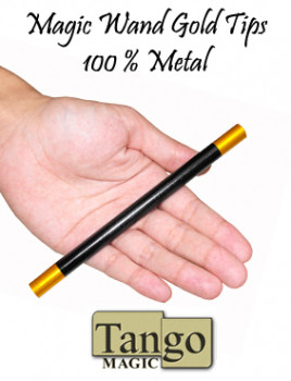 Mini Zauberstab 100% Metall (Goldene Spitzen) by Tango