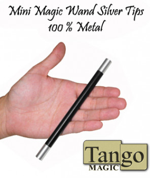 Mini Zauberstab 100% Metall (Silberne Spitzen) by Tango