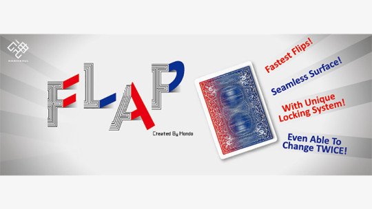 Modern Flap Card Double Sided (QH to KS / RED to BLUE) by Hondo