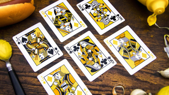 Mustard Playing Cards by Fast Food - Senf Pokerdeck