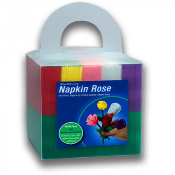 Napkin Rose (Rose aus Serviette) - verschiedene Farben