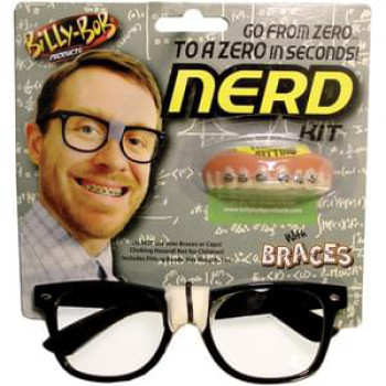 Nerd Brille und Zahnspange - Nerd Birth Control Glasses with Braces - Billy Bob