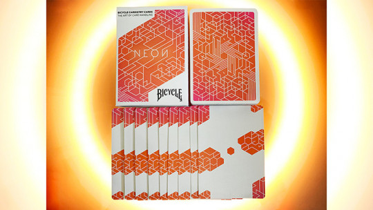Orange Bump Neon by US Playing Card Co - Pokerdeck