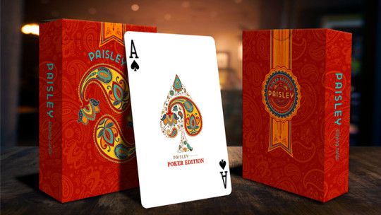 Paisley Poker Red by by Dutch Card House Company - Pokerdeck