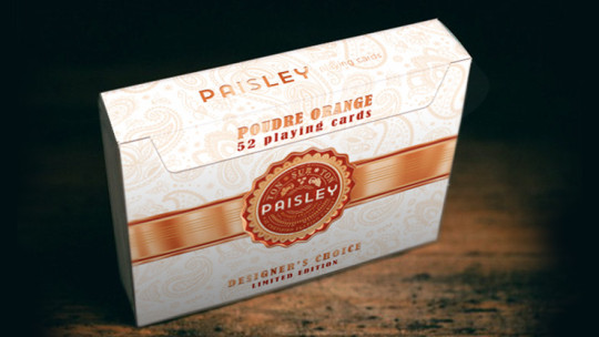 Paisley Ton sur Ton Poudre Orange Foil Designer's Choice