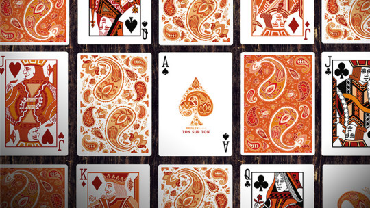Preview: Paisley Ton sur Ton Poudre Orange workers Deck