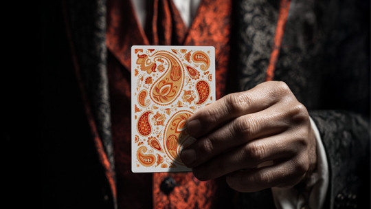 Preview: Paisley Ton sur Ton Poudre Orange workers Deck