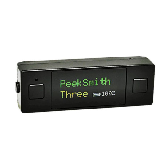 Preview: PeekSmith 3 Black – Electronic Peek Device by Electricks - Bühnentrick