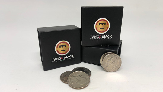 Perfect Shell Coin Set Quarter Dollar (Shell and 4 Coins D0200) by Tango Magic