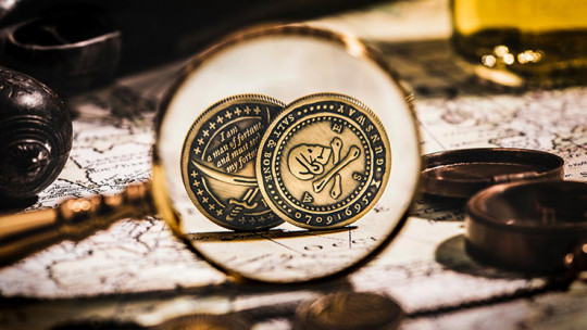 Pirate Coin (Half Dollar) by Ellusionist - Piratenmünze - Ungimmicked