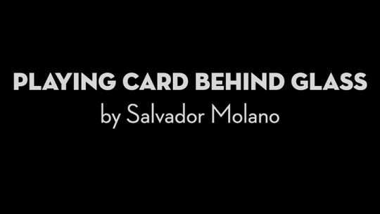 Playing Card Behind Glass by Salvador Molano - Video - DOWNLOAD
