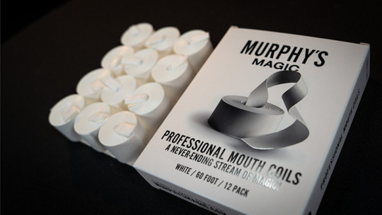 Preview: Professional Mouth Coils 60ft white (12pk) by Murphy's Magic