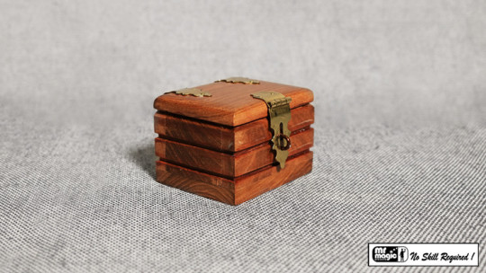 Quarter Go Box (Teak) by Mr. Magic