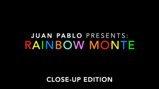 Rainbow Monte (Close up) by Juan Pablo - Kartentrick