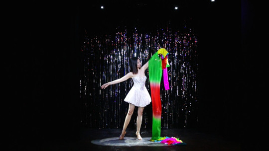 Rainbow Silk Fountain Streamer by Yan Yan Ma and Magiclism