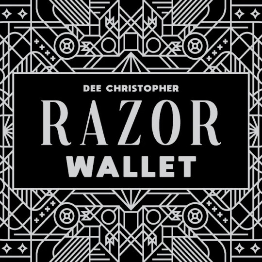 Razor Wallet von Dee Christopher (Schwarz) - Modernes Peek Wallet für Mentalisten & Profis